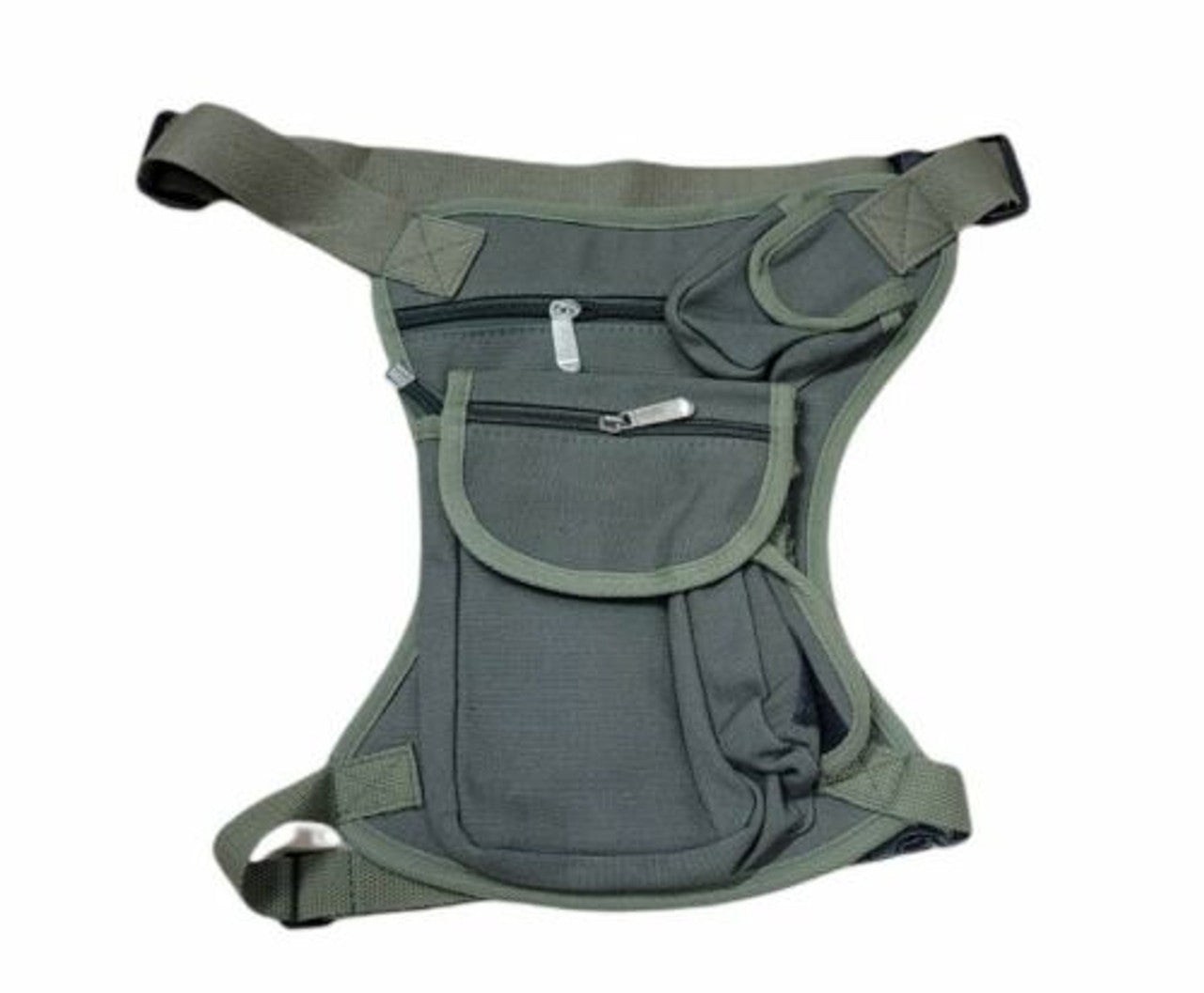 Hinsper Canvas Sports Racing Drop Leg Bag Tactical Waist Bag For Man Army Green - GOODSZON Discount Store
