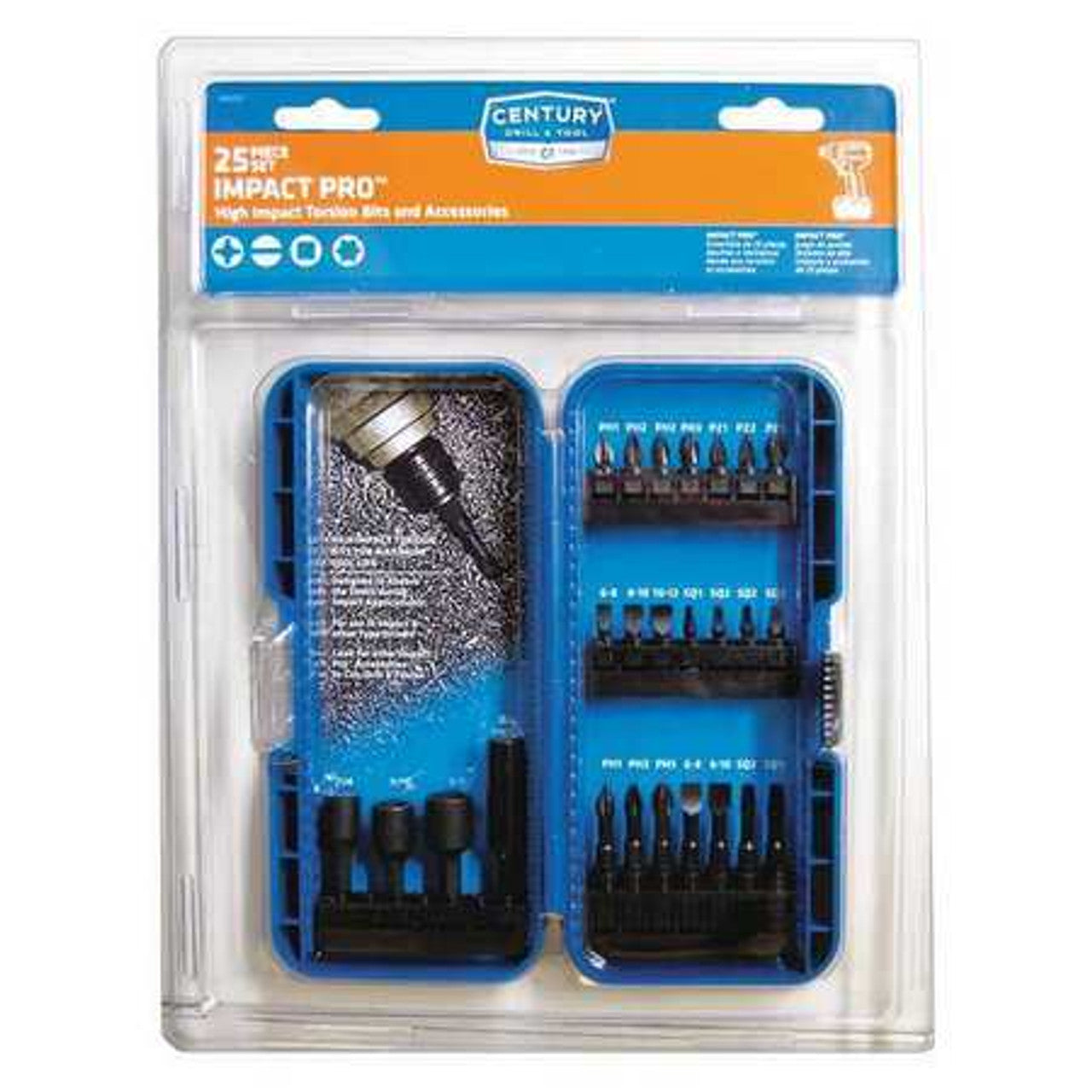 CENTURY DRILL AND TOOL 66921 Impact Pro Screwdriving,25 Pc Set - GOODSZON Discount Store