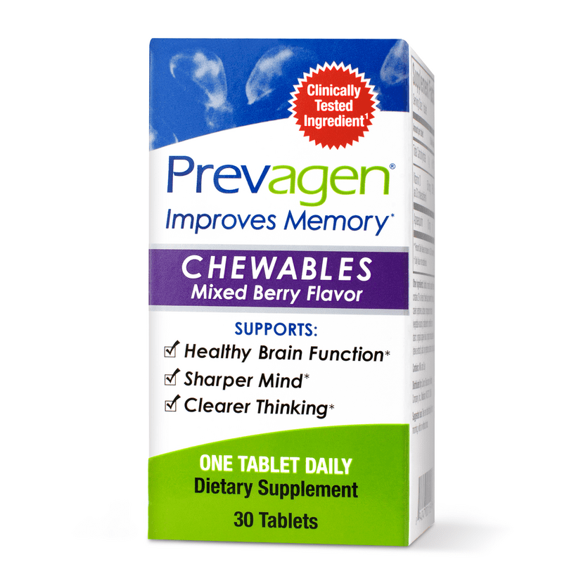 Prevagen Improves Memory Regular Strength Mixed Berry Chewable tablets 30 Ct - GOODSZON Discount Store