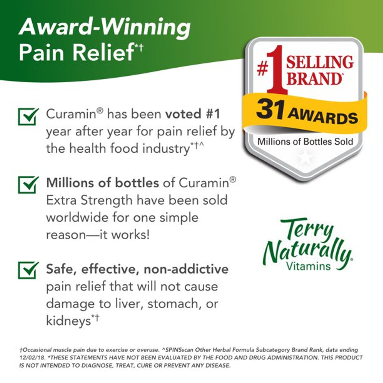 EuroPharma - Terry Naturally Curamin Extra Strength with BCM-95 - 120 Tablets - GOODSZON Discount Store