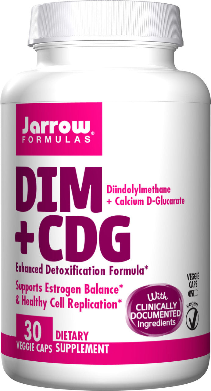 Jarrow Formulas DIM + CDG, Dietary Supplement, Liver Detox Support for Healthy Hormone Regulation and General Wellness, 30 Veggie Capsules, Up to a 30 Day Supply - GOODSZON Discount Store