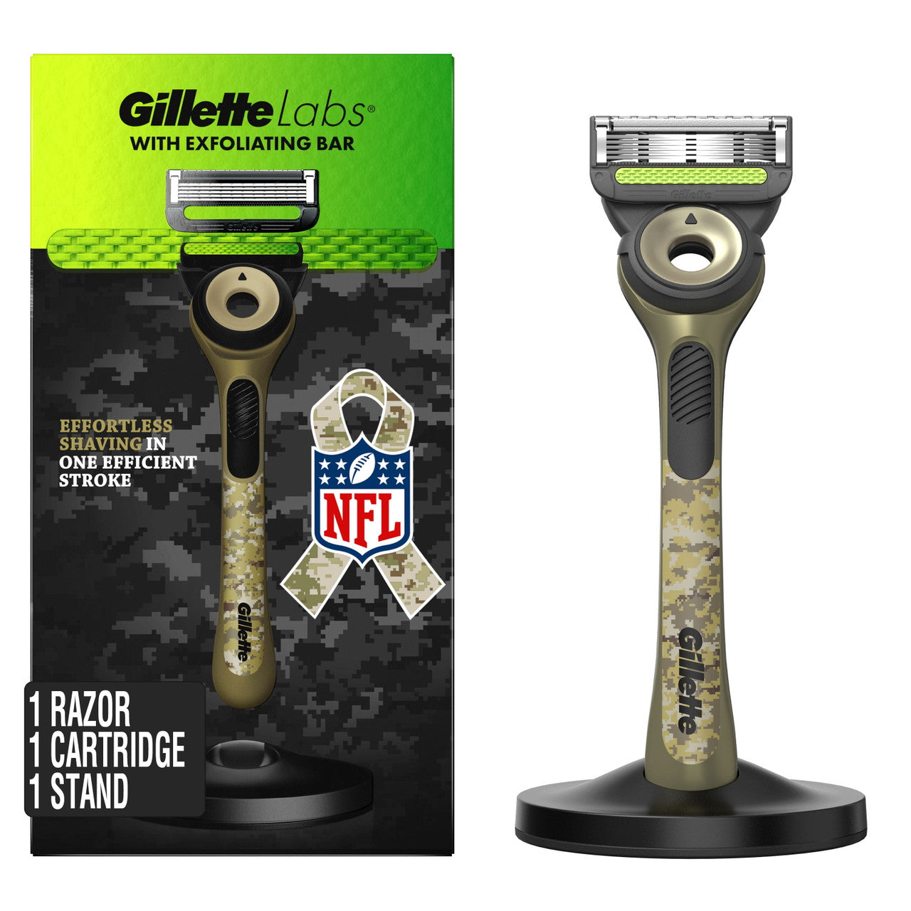Gillette Labs with Exfoliating Bar Men’s Salute to Service Razor with Stand - GOODSZON Discount Store