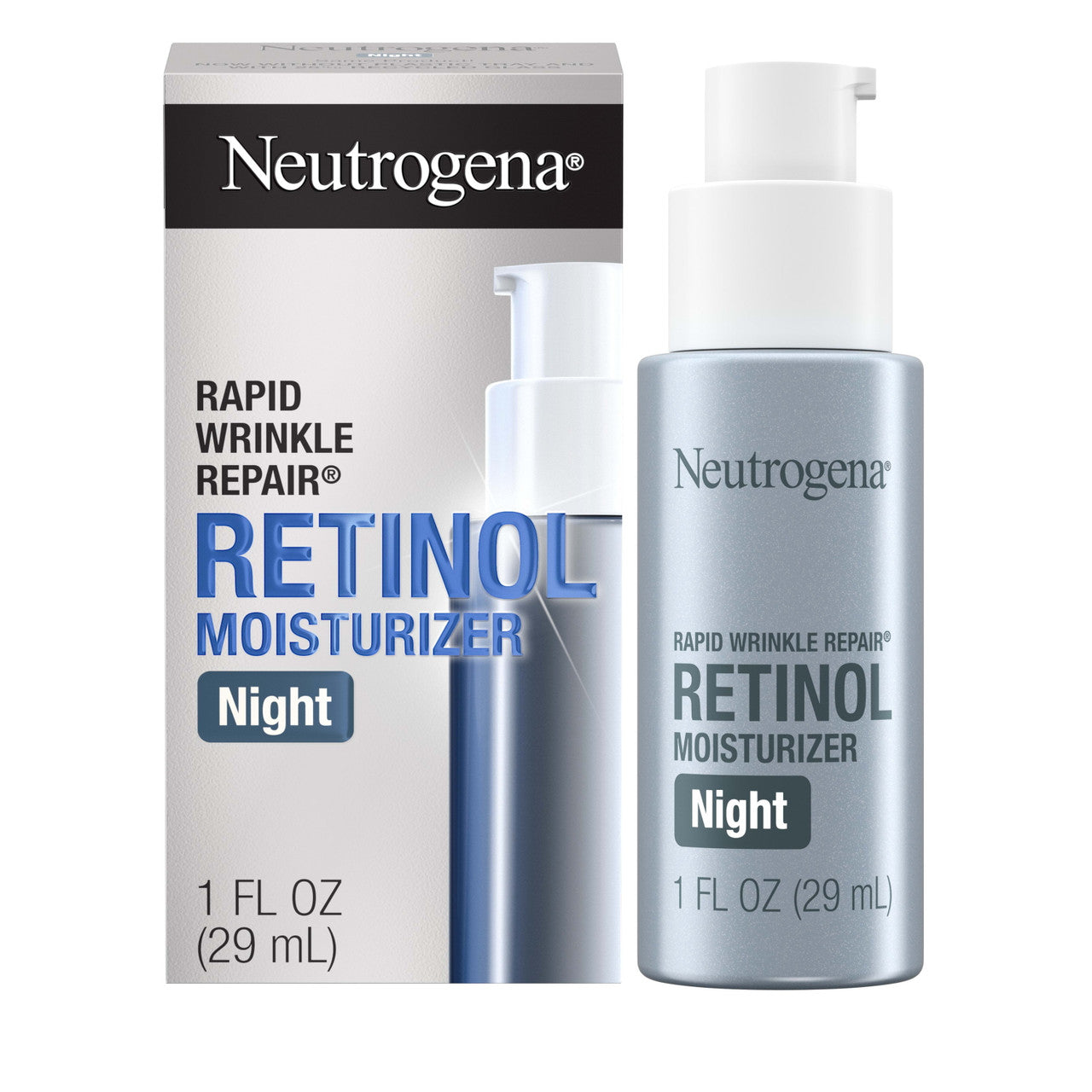 Neutrogena Rapid Wrinkle Repair, Moisturizer, Night Cream, 1 fl oz - GOODSZON Discount Store