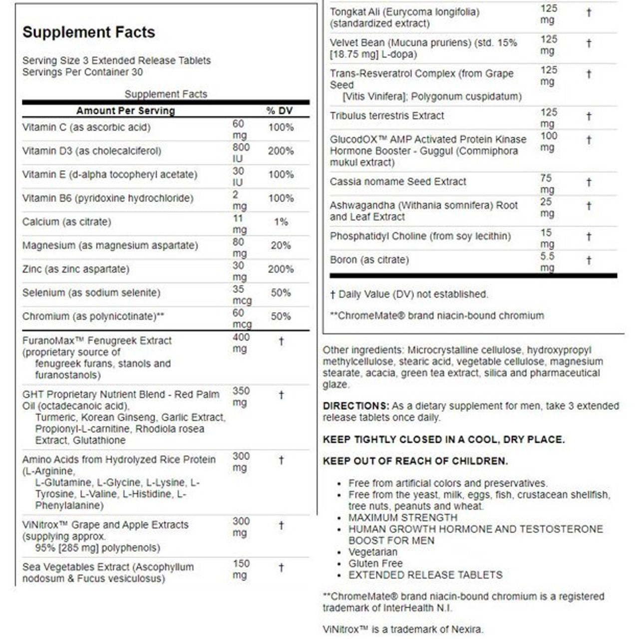 NaturesPlus Ultra Ght Male - Maximum Strength 90 Tabs - GOODSZON Discount Store