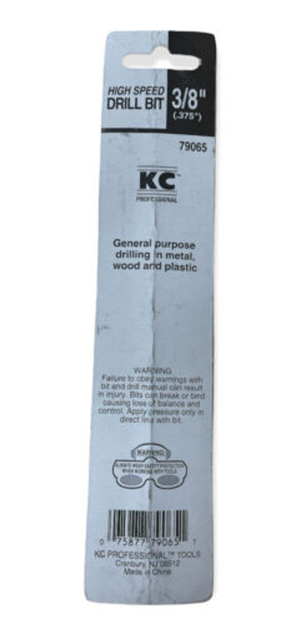 KC Titanium Steel High Speed Drill Bit 3/8” #79065 Pack of 3 - GOODSZON Discount Store