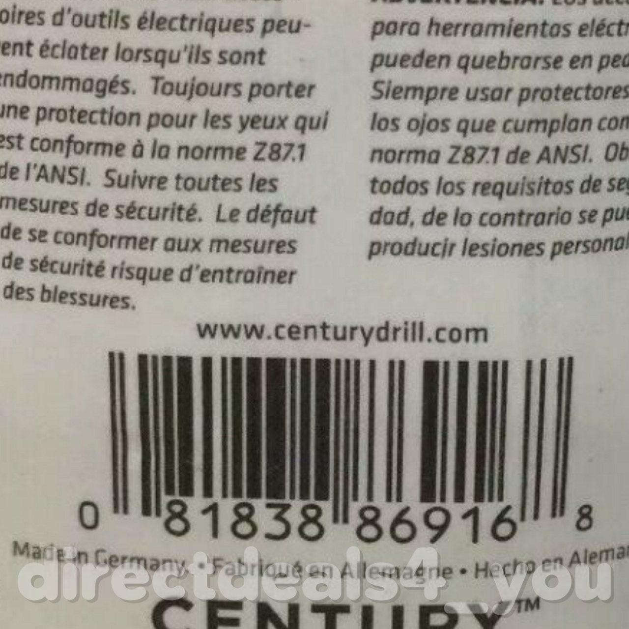 Century Drill & Tool 86916 1/4" Sonic Carbide Tip Drill Bit Pack of 2 - GOODSZON Discount Store
