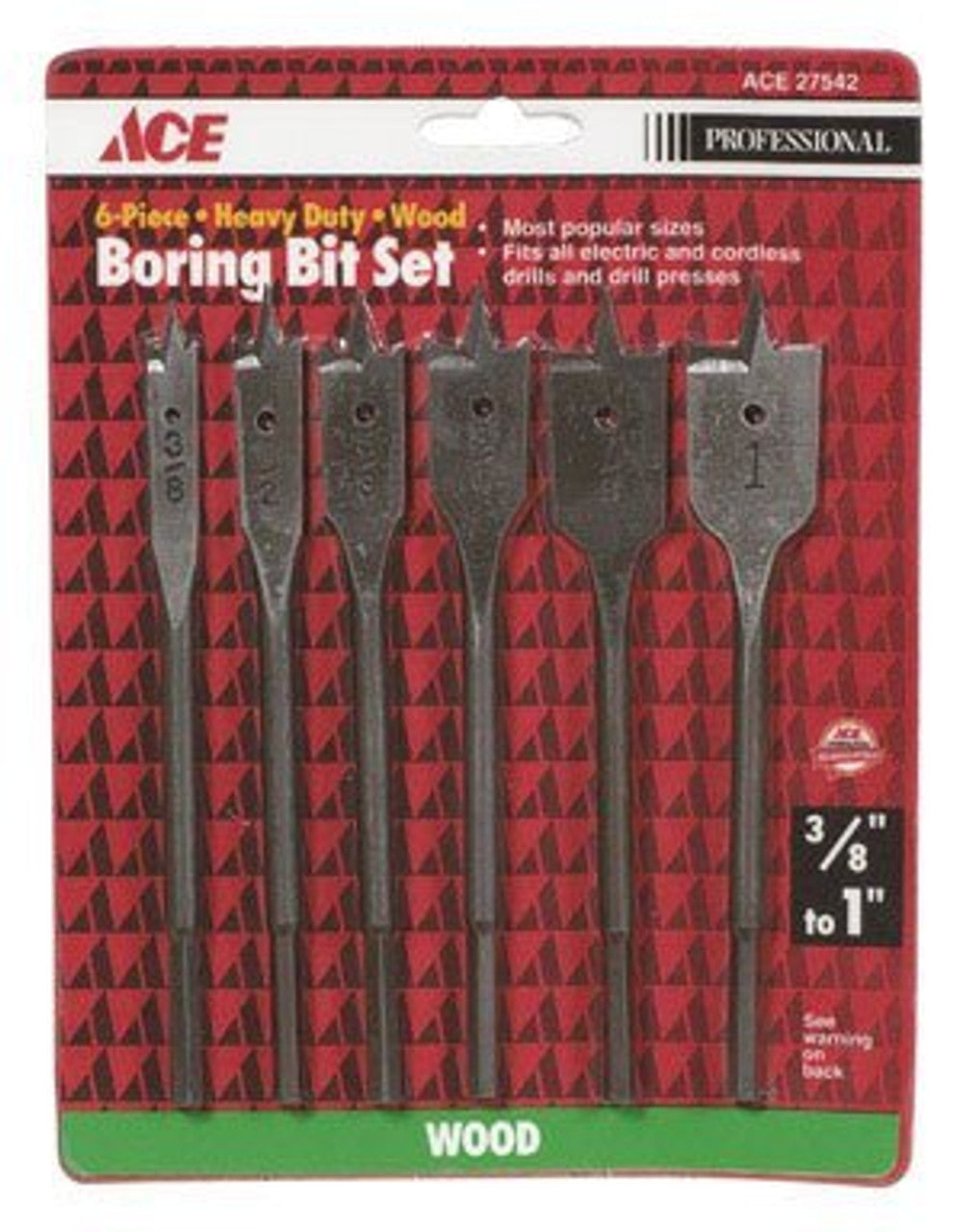 2 each: Ace 6 Pc. Wood Boring Bit Set (27542N) - GOODSZON Discount Store