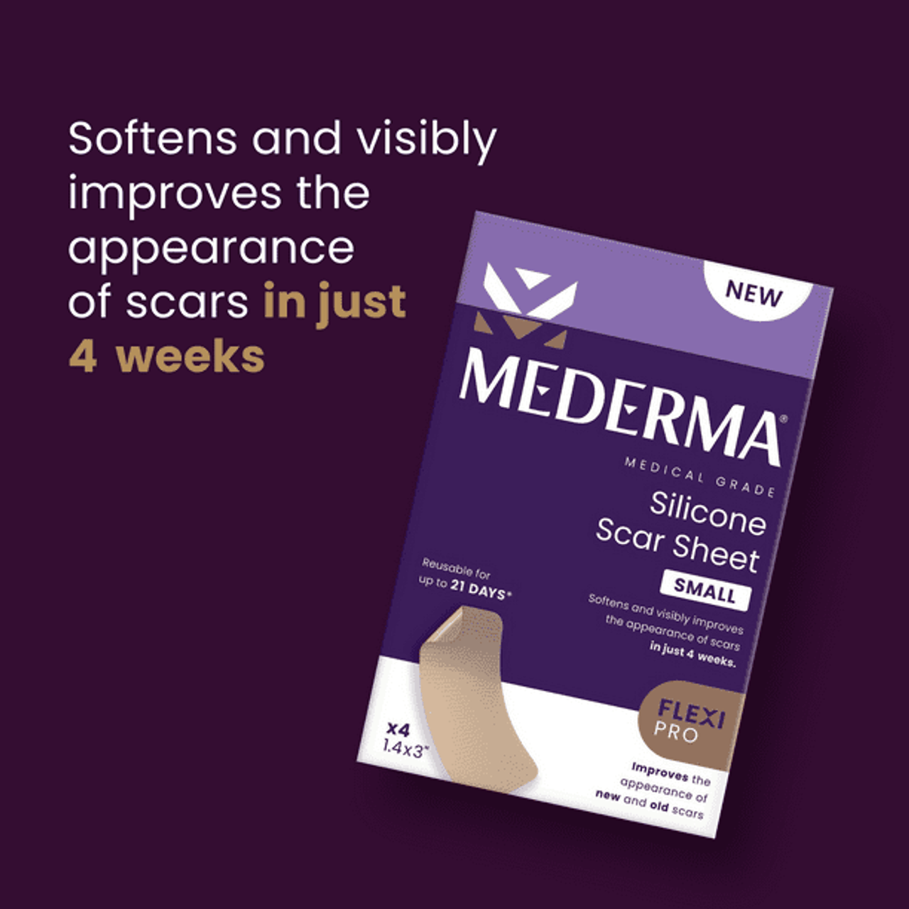 Mederma Silicone Scar Sheet, 4 Ct - GOODSZON Discount Store