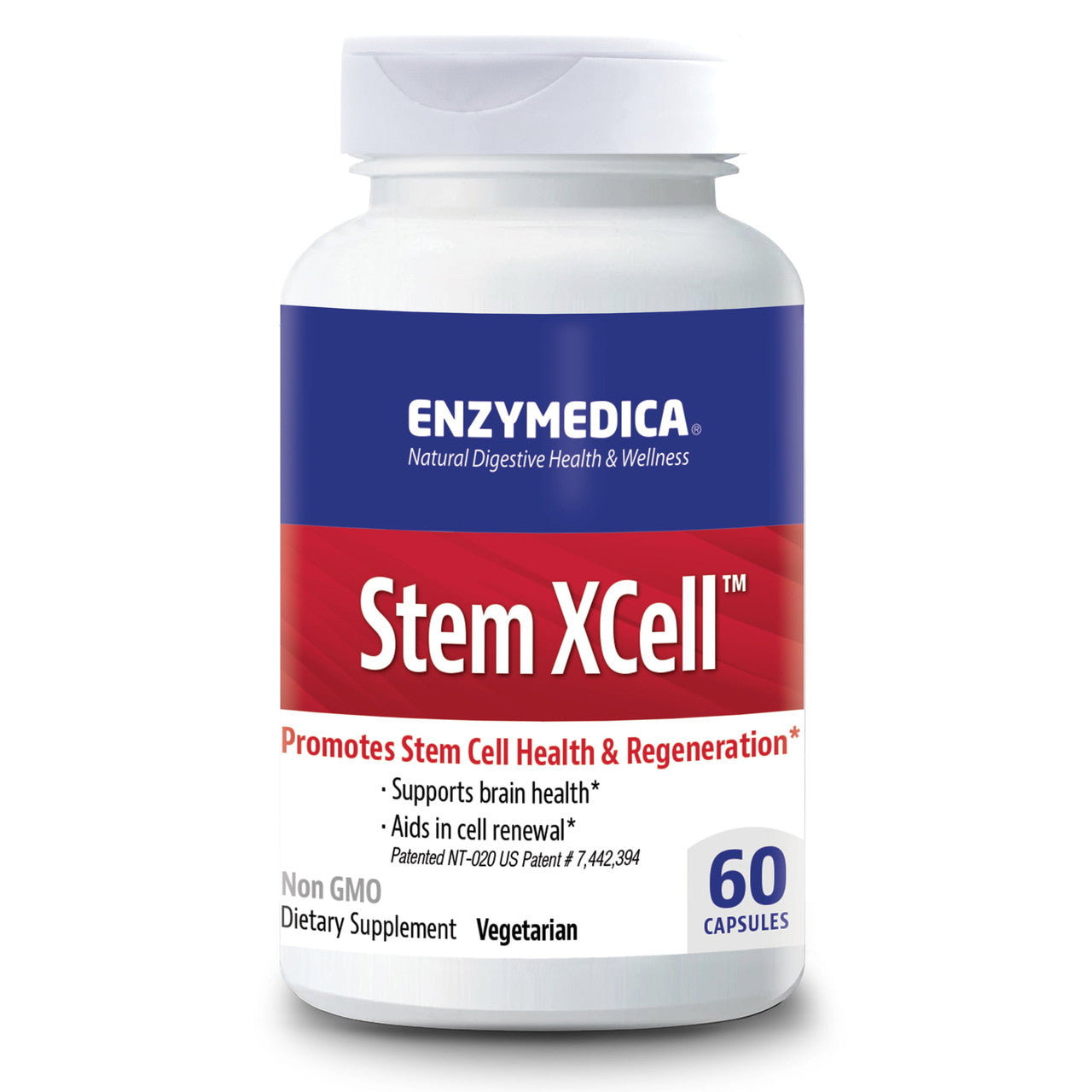 Enzymedica, Stem XCell, Antioxidant Support for Cellular Renewal, Brain Health and Stem Cell Regeneration, Vegetarian and Non-GMO, 60 capsules (30 servings) - GOODSZON Discount Store
