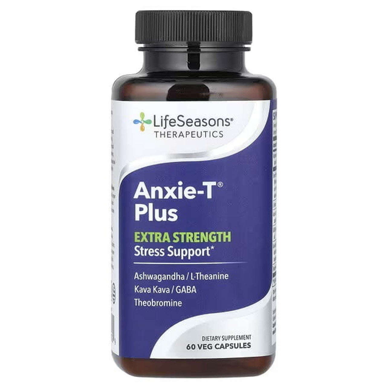 Anxie-T Plus - Extra Strength Stress Relief Supplement - Supports Mood & Mental Focus - Feel Calm and Relaxed - Eases Tension & Nervousness - Ashwagandha, Kava Kava, GABA & L-Theanine - 60 Capsules - GOODSZON Discount Store