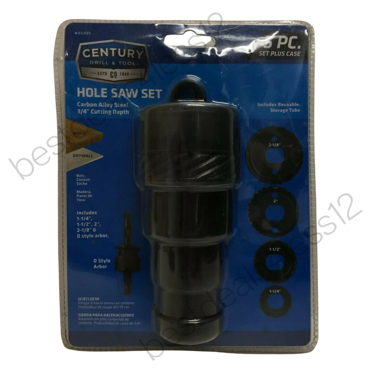 CENTURY DRILL & TOOL 05495 5 pc Hole Saw Set Pack of 2 - GOODSZON Discount Store