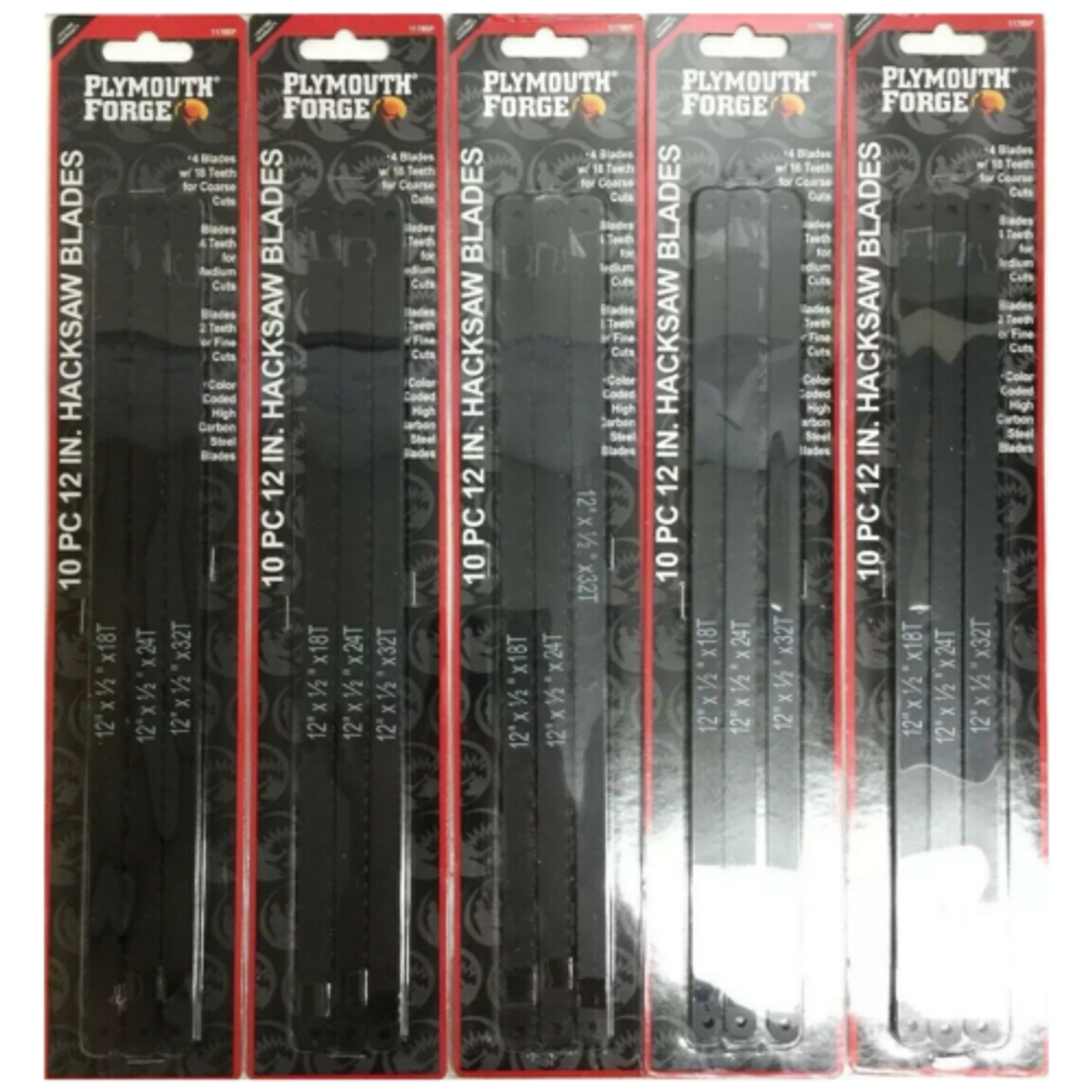 Plymouth Force # 11705P 10 pc 12" Hacksaw Blades Pack of 5 - GOODSZON Discount Store