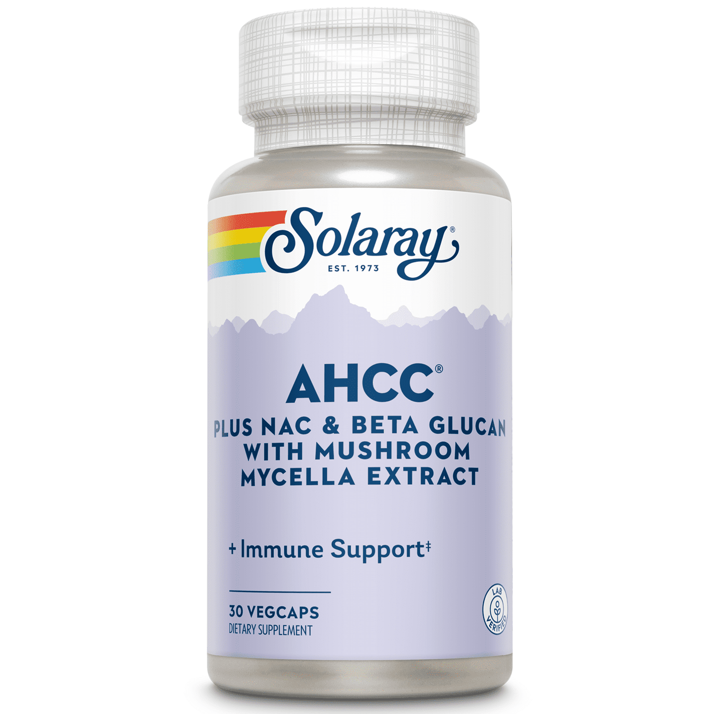 Solaray AHCC + NAC & Beta Glucan, Veg Cap (Btl-Plastic) | 30ct - GOODSZON Discount Store