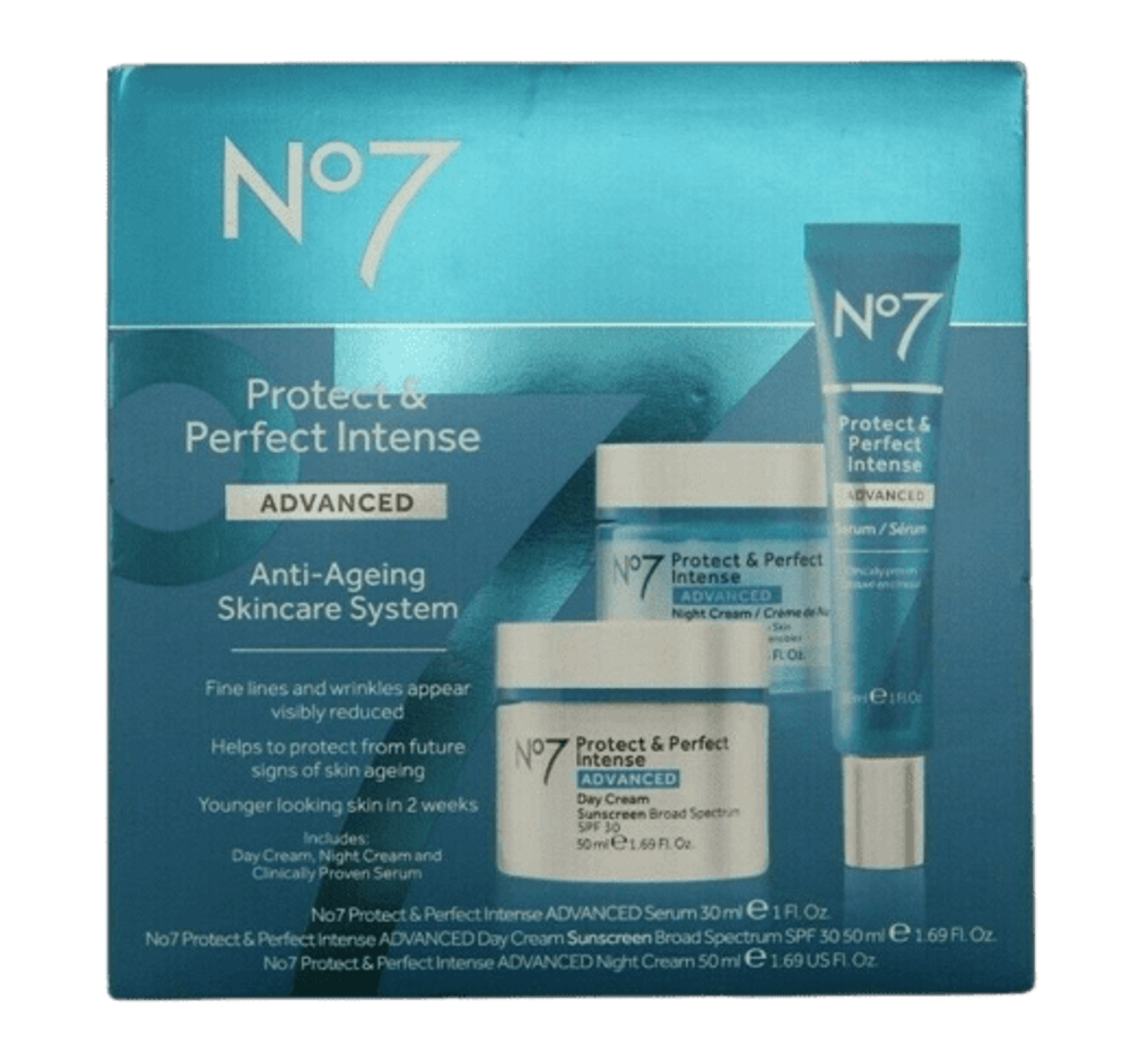 No7 Protect & Perfect Intense Advanced Anti-Ageing Skincare System() - GOODSZON Discount Store