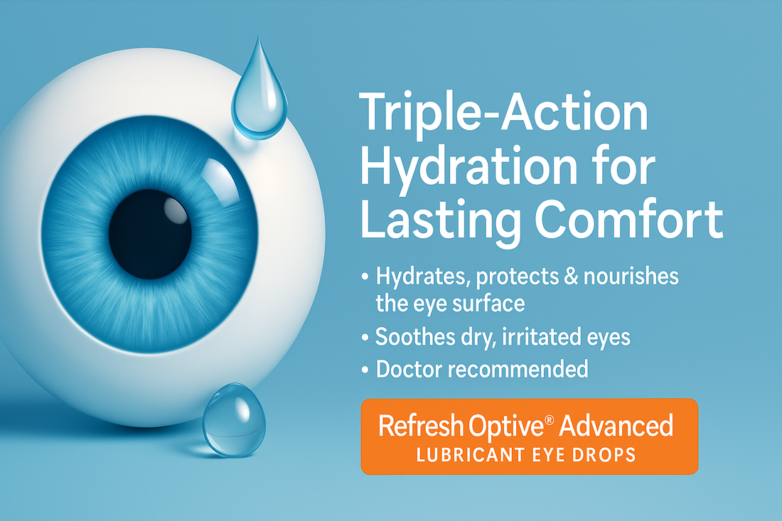 Triple-Action Hydration for Lasting Comfort — Why Refresh Optive Advanced Is a Smart Choice for Dry Eyes - GOODSZON Discount Store