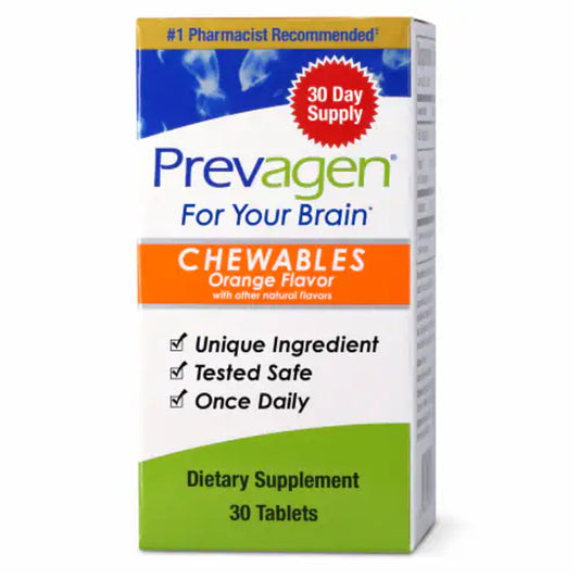 Prevagen Regular Strength 10mg, 30 Chewables |Orange| with Apoaequorin & Vitamin D - GOODSZON Discount Store