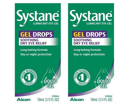 Systane Lubricant Eye Gel Drops, 10 ml Bottle Pack of 2 - GOODSZON Discount Store