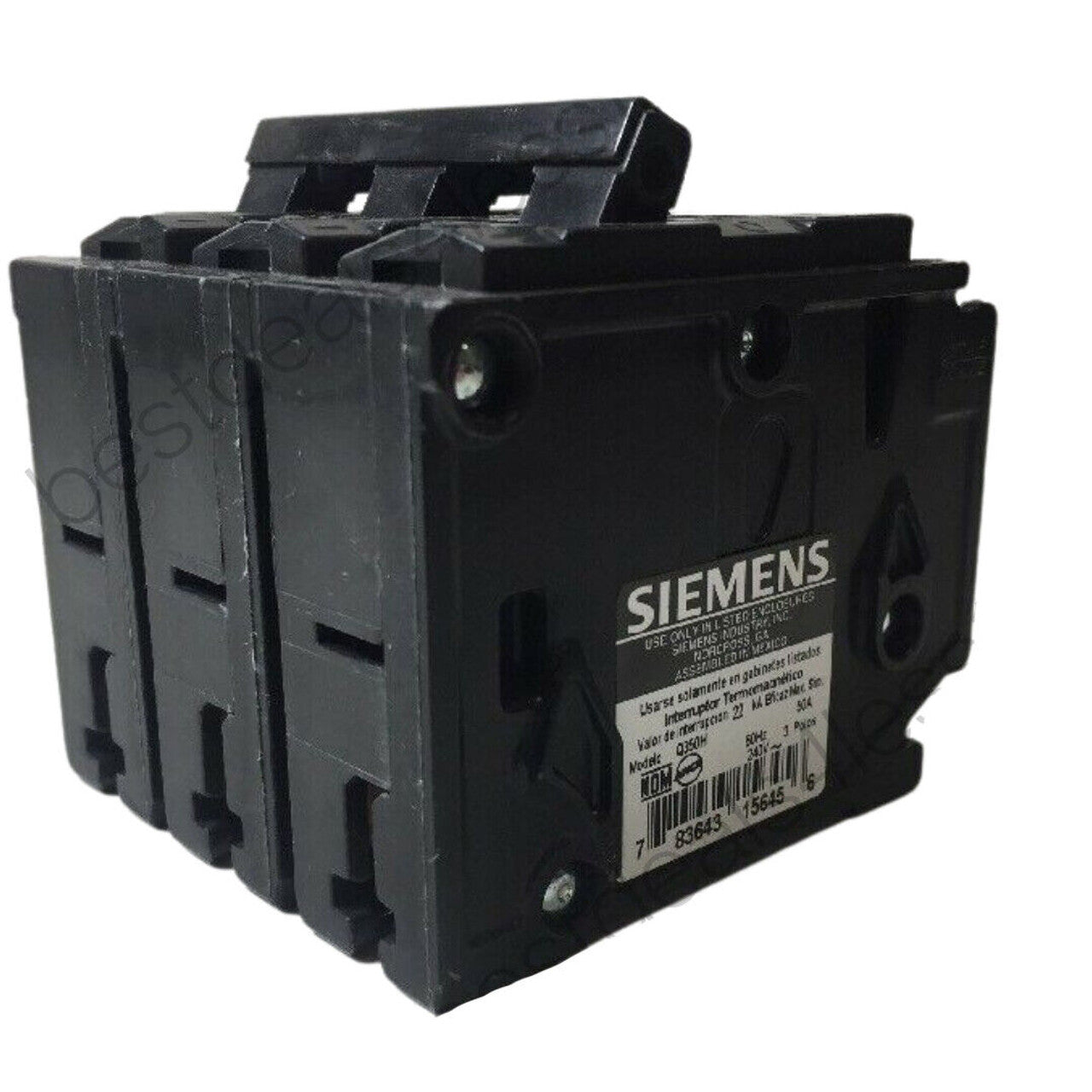 Siemens Q350H 50 Amp 3 Pole 240 Volt Circuit Breaker