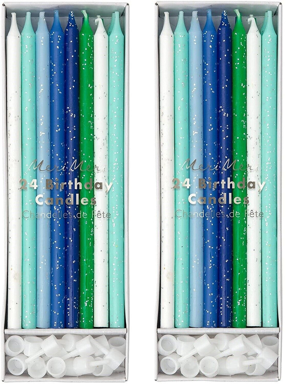 Meri Meri Birthday Candles, 24 Candles Pack of 2 - GOODSZON Discount Store