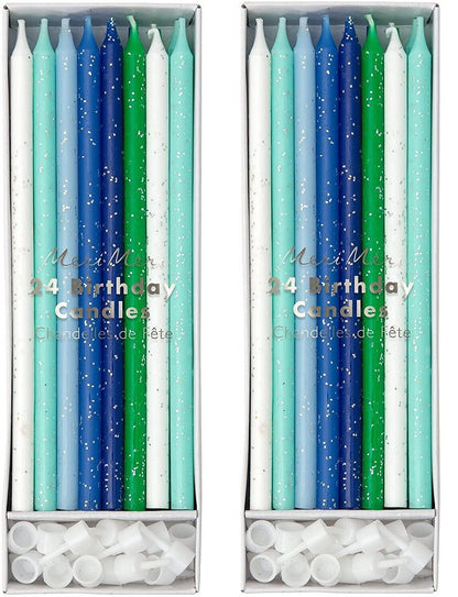 Meri Meri Birthday Candles, 24 Candles Pack of 2 - GOODSZON Discount Store