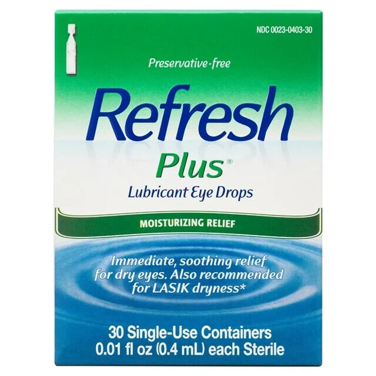 Refresh Plus Lubricant Eye Drops Preservative-Free, 30 Ct Pack 2 - GOODSZON Discount Store