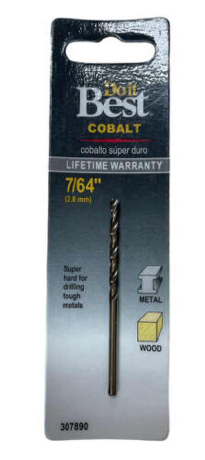 Do it Best 7/64 In. Cobalt Drill Bit 248801DB Pack of 5 - GOODSZON Discount Store