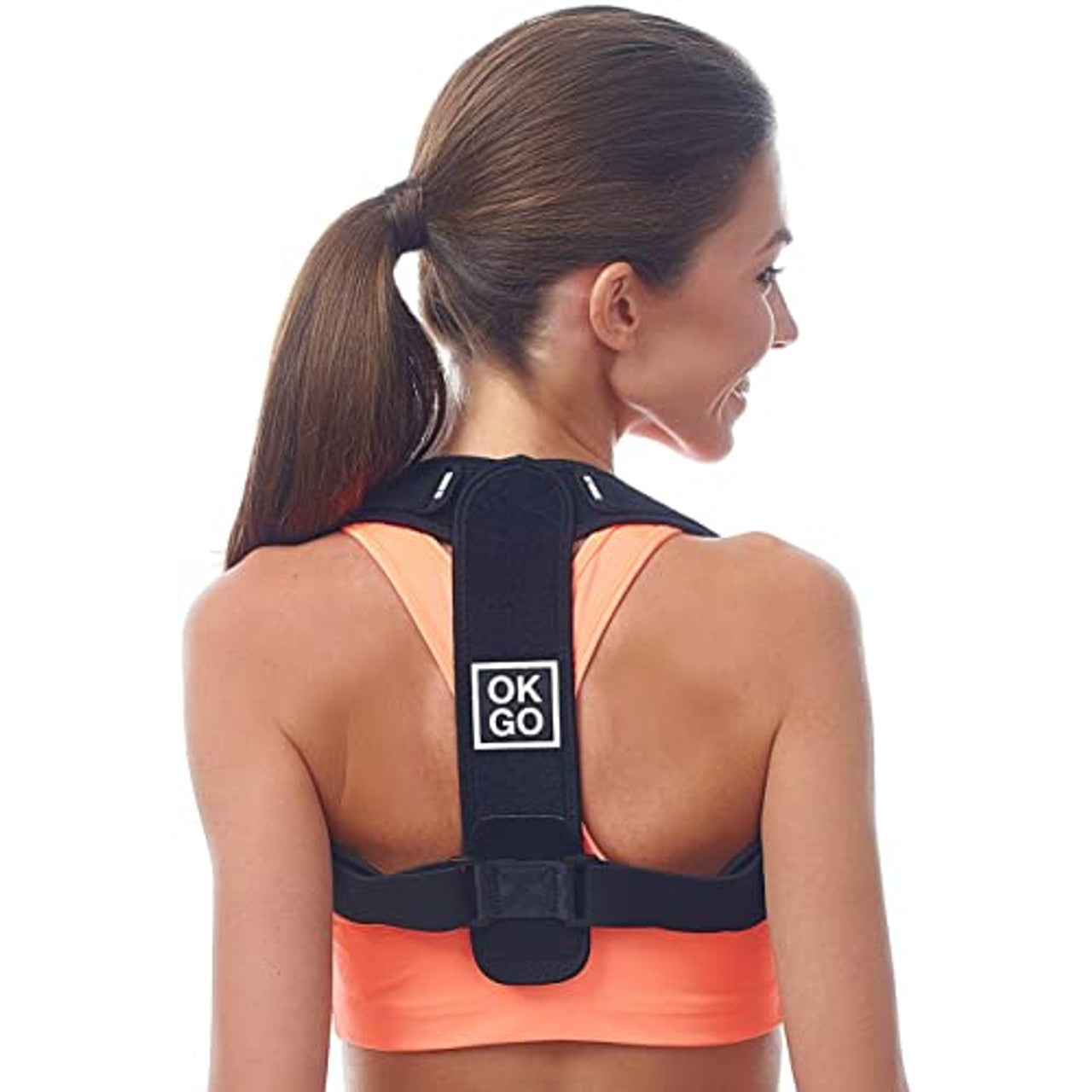 Back Posture Corrector for Women & Men - Discreet Comfortable Clavicle Support Back Brace - Neck Back and Shoulder Pain Relief Figure 8 Clavicle Brace for Posture Correction and Alignment (30-43 chest sizes) - GOODSZON Discount Store