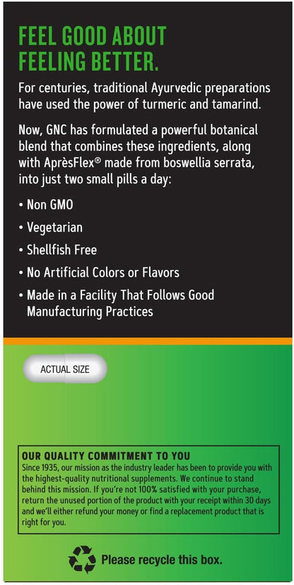 GNC TamaFlex Fast Acting, 60 Vegetarian Capsules, Joint Support - GOODSZON Discount Store