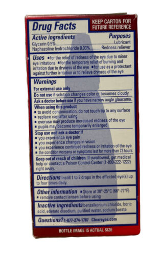 Clear Eyes Maximum Redness Relief Eye Drops 0.5 oz Exp 2025 Pack of 2 - GOODSZON Discount Store