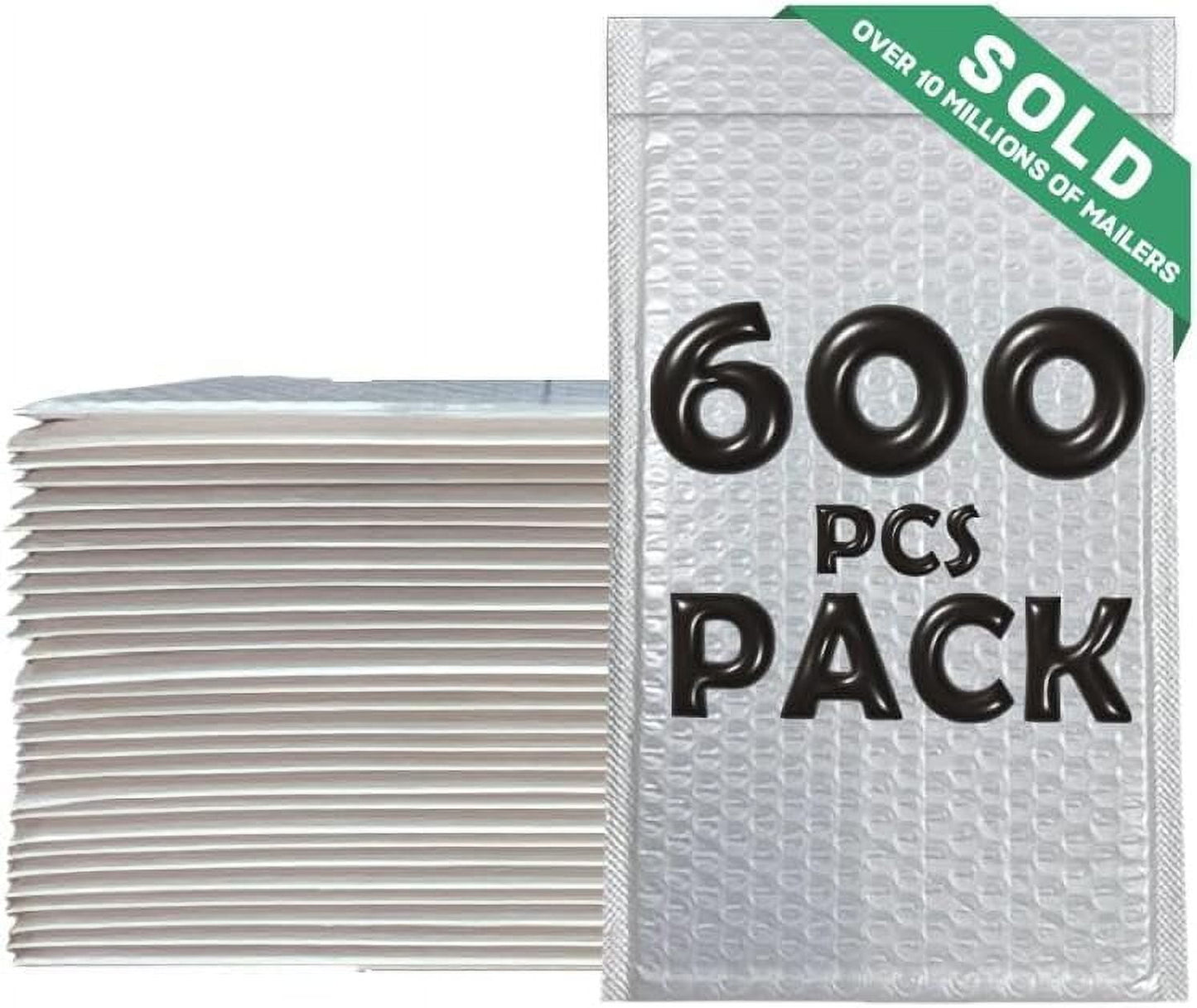 Bubble Mailers 6x10 Inch 600 Pack White Bubble Mailers Waterproof Padded Envelopes for Packaging, Shipping, Mailing, Small Business Supplies - GOODSZON Discount Store