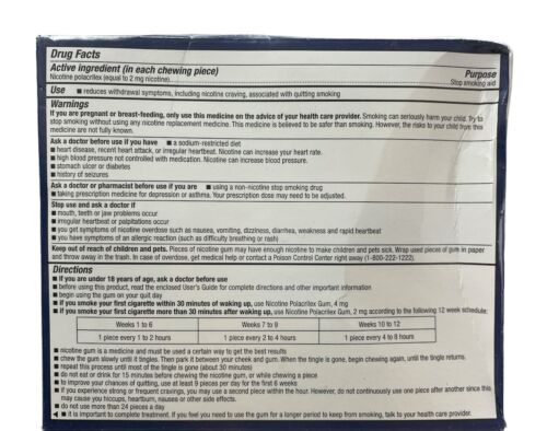 Member's Mark 2 mg Nicotine Polacrilex Gum, Coated Mint Flavor 300 Ct Exp 2025 - GOODSZON Discount Store