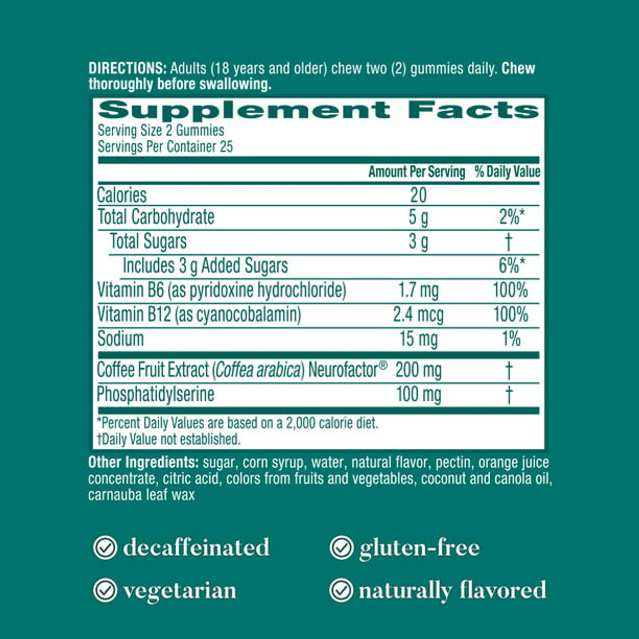 Neuriva Plus Brain Health Support Strawberry Gummies (50 count), Brain Support With Phosphatidylserine, Vitamin B6 & Decaffeinated, Clinically Tested Coffee Cherry - GOODSZON Discount Store