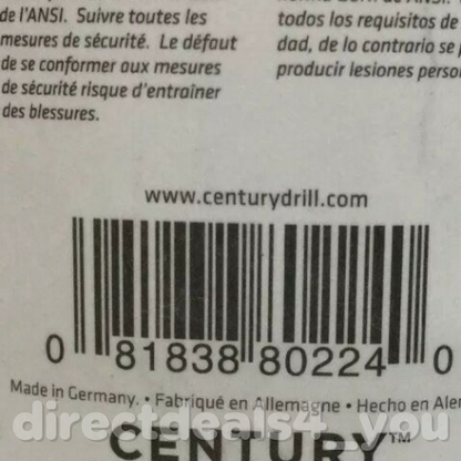 CENTURY DRILL & TOOL Multi-Material 80224 3/8" Drill Bit Pack of 4 - GOODSZON Discount Store