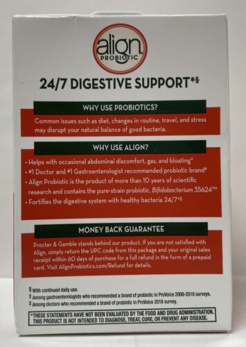 Align Probiotic Daily Digestive Health Supplement 14 Caps Exp 2025 Pack 2 - GOODSZON Discount Store