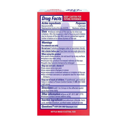 Clear Eyes Redness Eye Relief Lubricant Eye Drops, 1 fl oz Pack of 2 - GOODSZON Discount Store