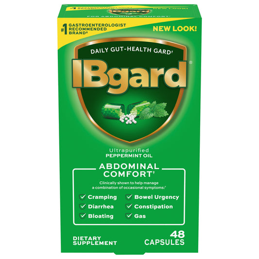 IBgard Gut Health Supplement, Peppermint Oil Capsules for Abdominal Comfort, 48 Capsules - GOODSZON Discount Store
