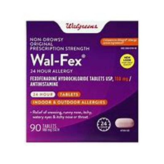 Allegery Walgreens-flex , 90 tablets, 24 Hour Relief - GOODSZON Discount Store