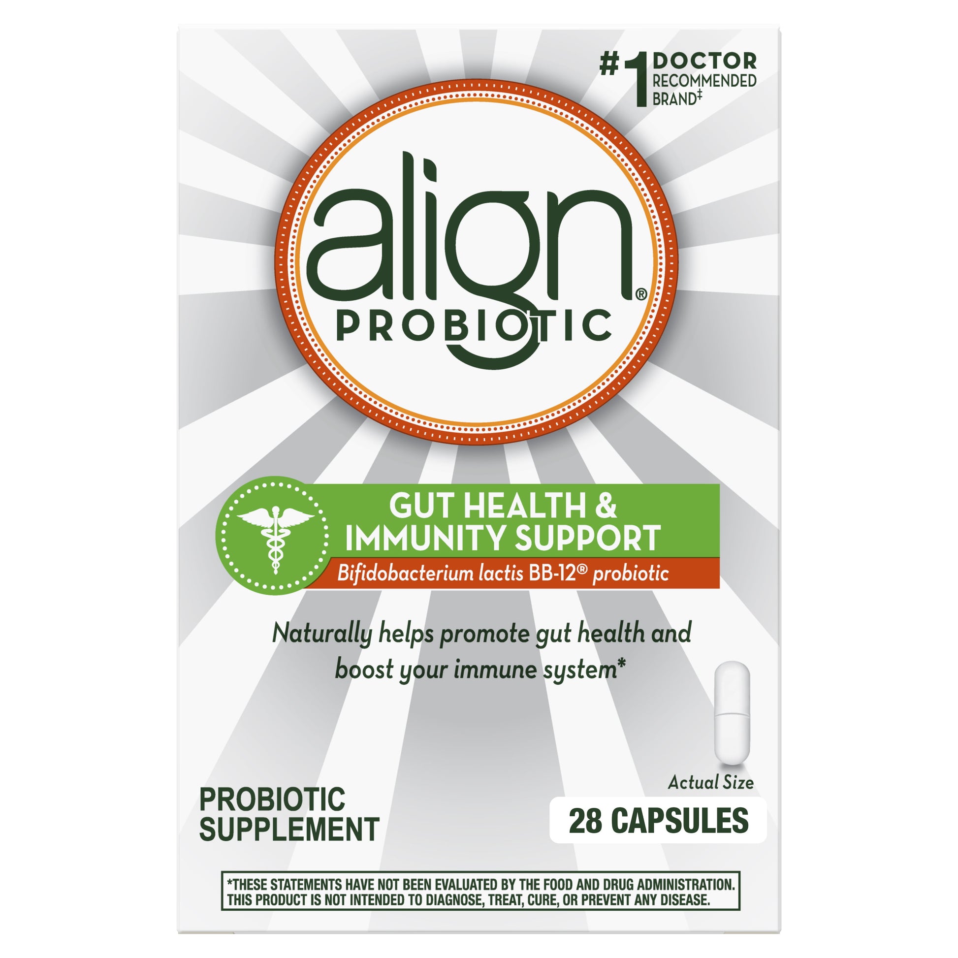Align Probiotic Gut Health and Immunity Capsules, Men and Women's Daily Probiotic Supplement, 28 Ct - GOODSZON Discount Store