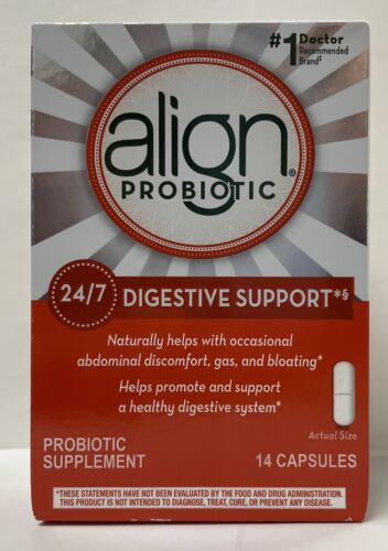 Align Probiotic Daily Digestive Health Supplement 14 Caps Exp 2025 Pack 2 - GOODSZON Discount Store