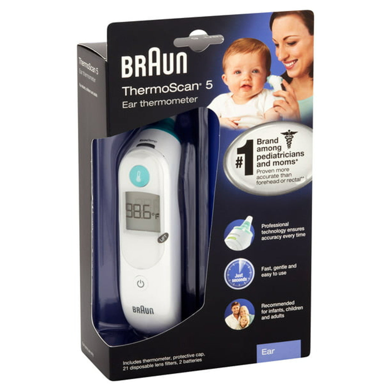 Braun ThermoScan 5 Digital Ear Thermometer, IRT6020US, White - GOODSZON Discount Store