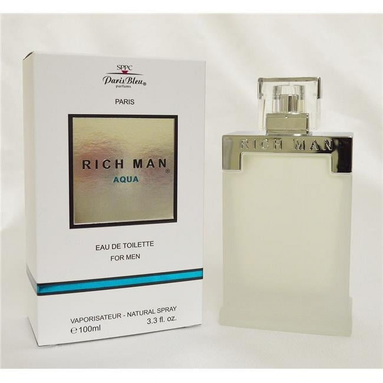 Paris Bleu TMRRICHMANAQ33 Rich Man Aqua Eau De Toilette, 100 ml - GOODSZON Discount Store