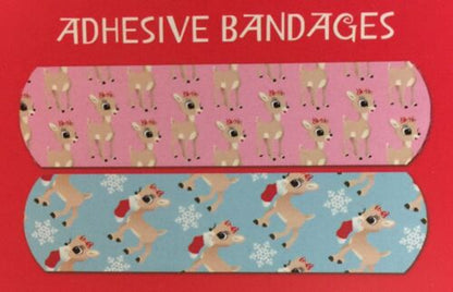 Rudolph The Red-Nosed Reindeer 10 Sterile Adhesive Bandages Pack of 6 - GOODSZON Discount Store