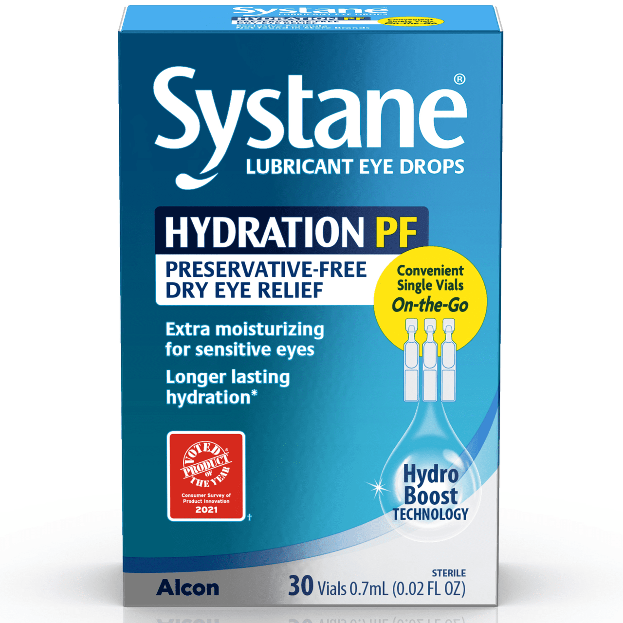 Systane Hydration Preservative Free Dry Eye Care Eye Drops, 30 Vials - GOODSZON Discount Store