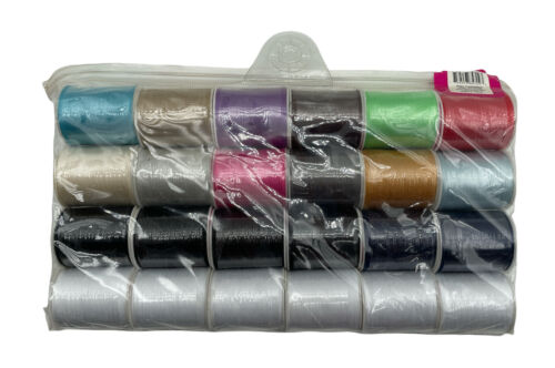 24 Full Size Assorted Spools of Thread Full Size 200 Yards Each - GOODSZON Discount Store
