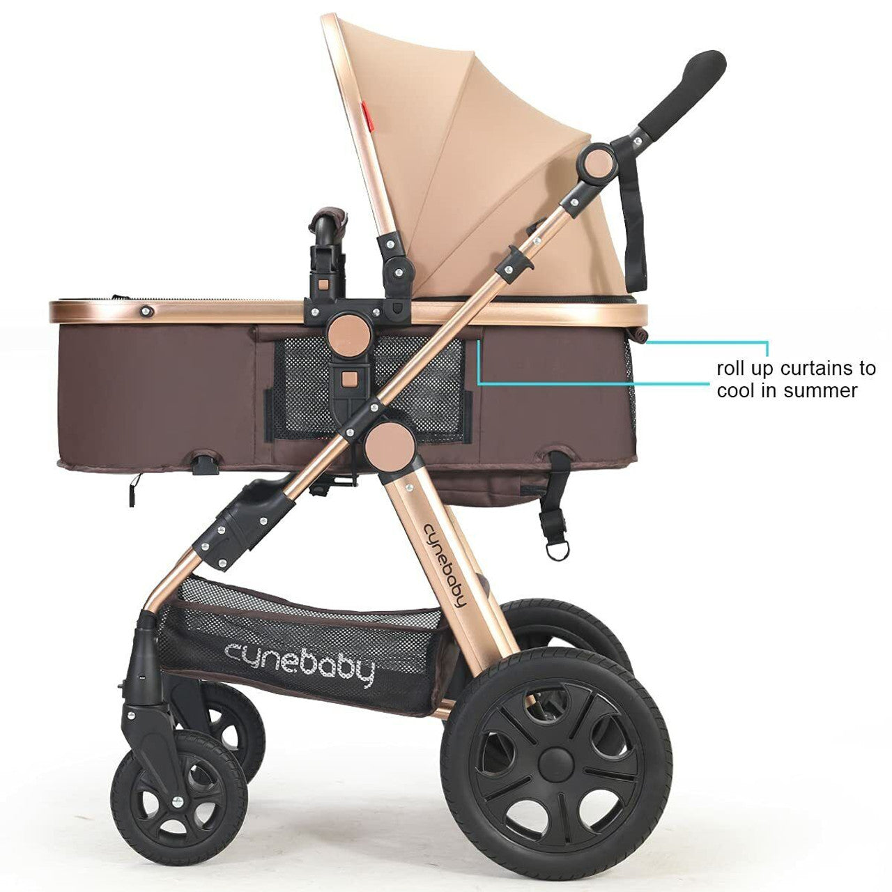 Cynebaby Infant Baby Stroller Convertible Bassinet for Newborn and Toddler - GOODSZON Discount Store