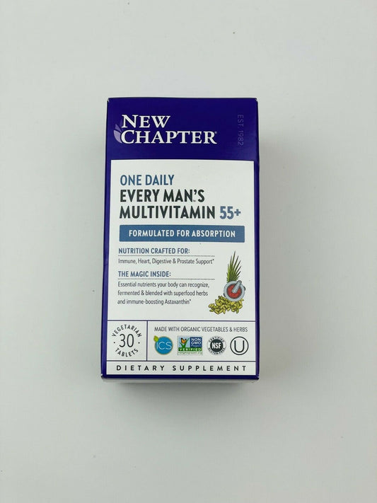 New Chapter Every Man's One Daily 55+ Multivitamin Tablets, 72 Ct - GOODSZON Discount Store