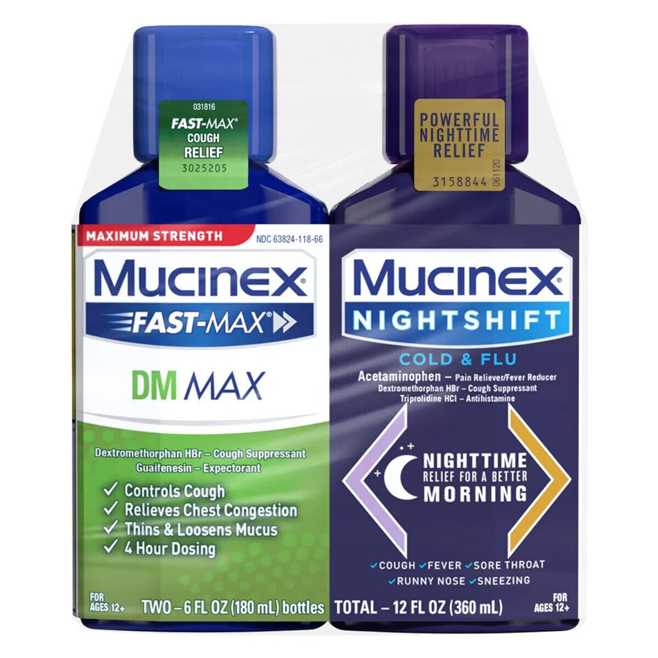 Mucinex DM Max Strength Multi-Symptom Medicine Day & Night - Liquid - 6 oz - GOODSZON Discount Store
