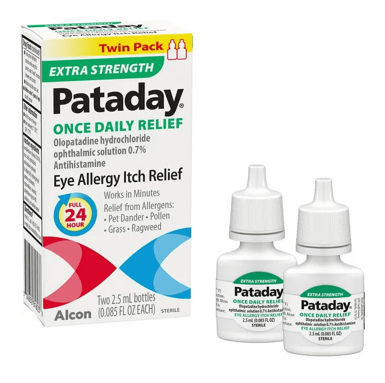 Daily Extra Strength Ey e Care Allergy Relief Ey e Dro ps, Twin Pack - GOODSZON Discount Store