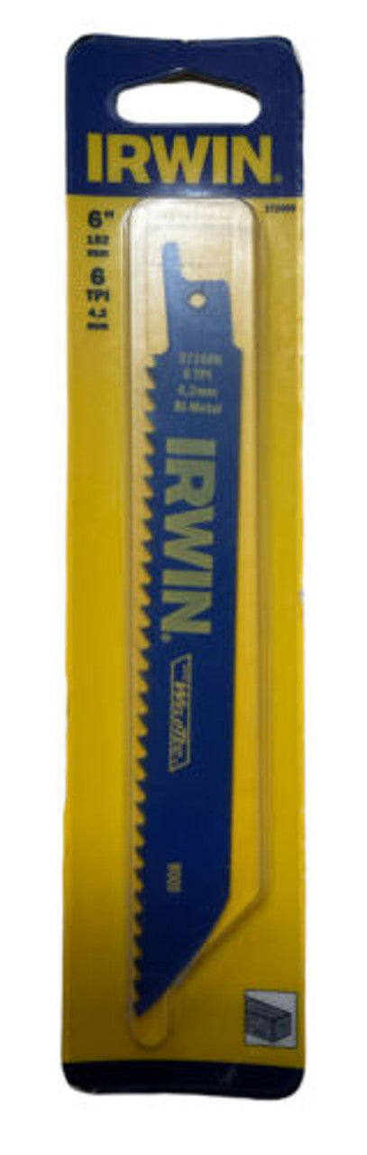 Irwin # 372606 6" 6TPI Reciprocating Saw Blade Pack of 5 - GOODSZON Discount Store