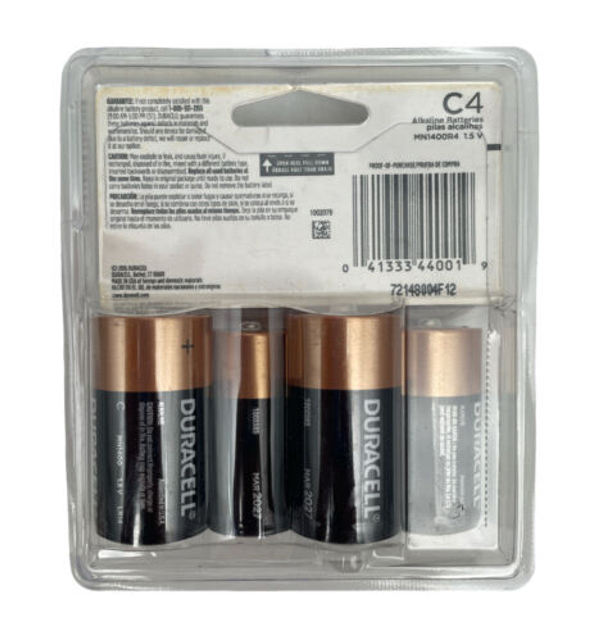 Duracell Coppertop C4 Alkaline Batteries, 4 Count Pack of 2 - GOODSZON Discount Store